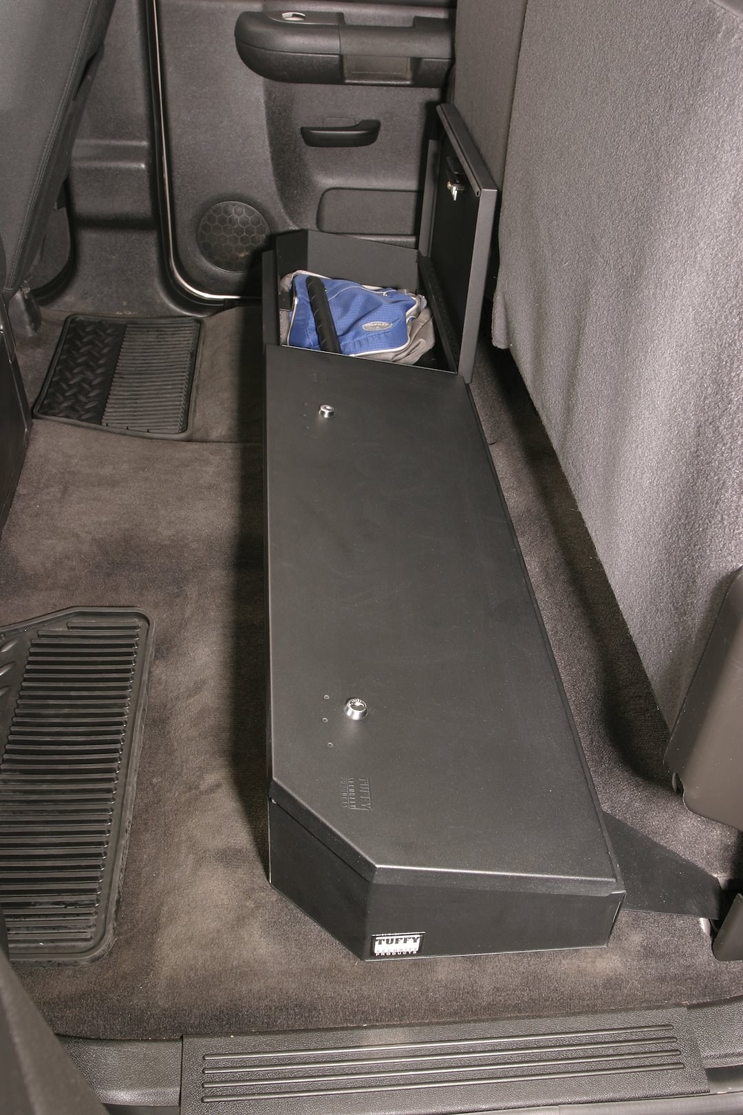 Tuffy Sec Under Seat Storage Unit, Under Rear Seat, Security Lockbox, 13 Inch Length X 55-7/8 Inch Width X 7 Inch Height Overall Size – 307-01