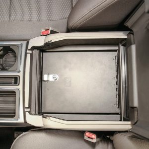 Tuffy Sec Console Security Insert, With Standard Key Lock, Powder Coat, Black, Steel – 317-01