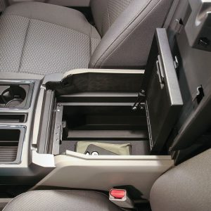 Tuffy Sec Console Security Insert, With Standard Key Lock, Powder Coat, Black, Steel – 317-01