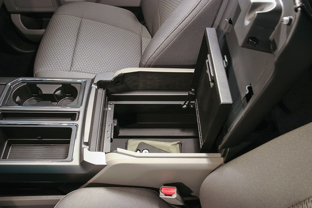 Tuffy Sec Console Security Insert, With Standard Key Lock, Powder Coat, Black, Steel – 317-01