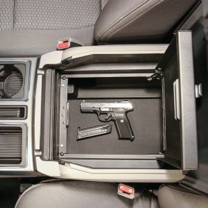 Tuffy Sec Console Security Insert, With Standard Key Lock, Powder Coat, Black, Steel – 317-01
