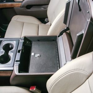 Tuffy Sec Console Security Insert, With Standard Key Lock, Powder Coat, Black, Steel – 320-01