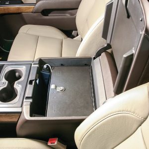 Tuffy Sec Console Security Insert, With Standard Key Lock, Powder Coat, Black, Steel – 320-01