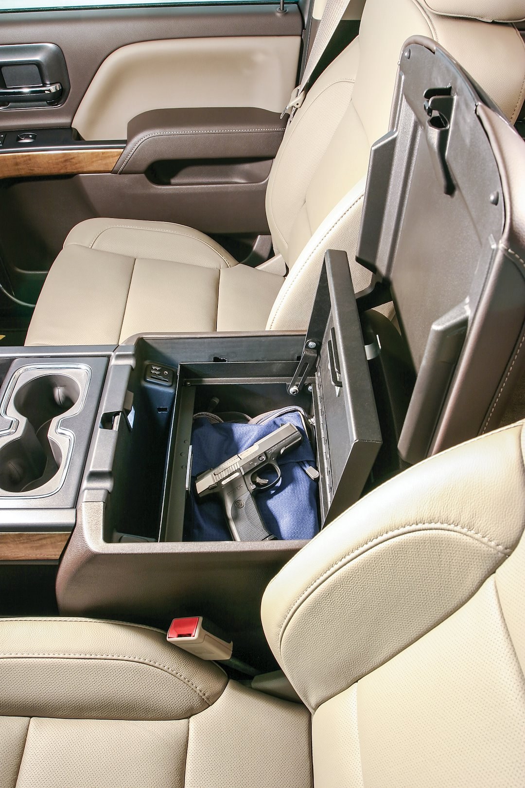 Tuffy Sec Console Security Insert, With Standard Key Lock, Powder Coat, Black, Steel – 320-01