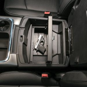 Tuffy Sec Console Security Insert, With Standard Key Lock, Powder Coat, Black, Steel – 321-01