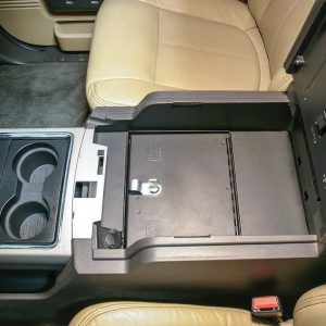 Tuffy Sec Console Security Insert, With Standard Key Lock, Powder Coat, Black, Steel – 322-01