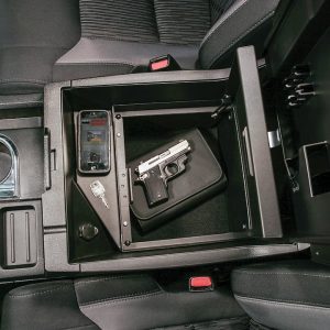 Tuffy Sec Console Security Insert, With Standard Key Lock, Powder Coat, Black, Steel – 323-01