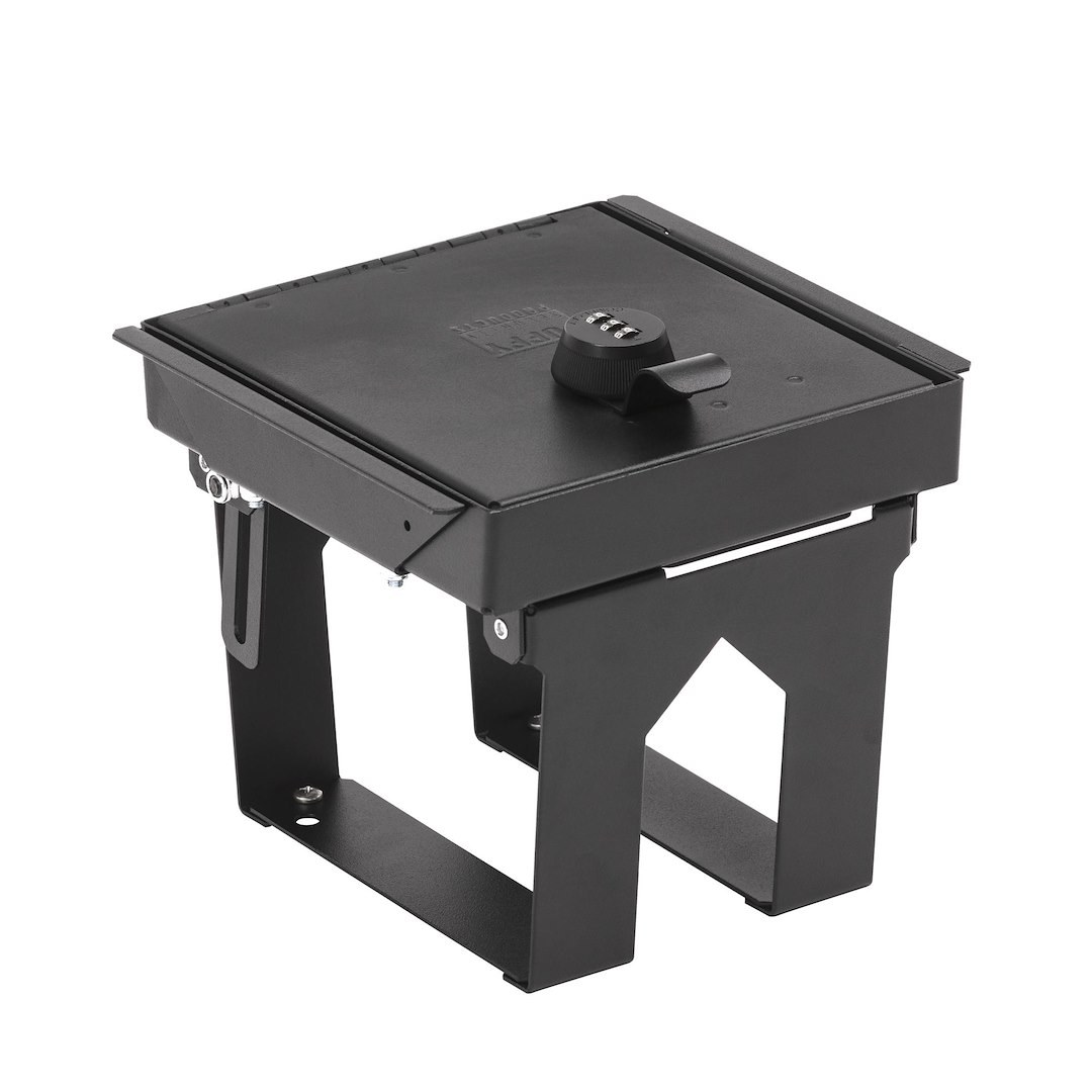 Tuffy Sec Console Security Insert, Unlocks with Three Digit Combination Lock, Powder Coated, Textured Black, Steel – 324-01-A