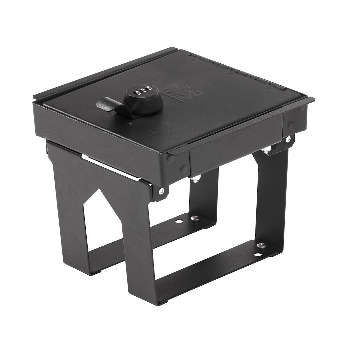 Tuffy Sec Console Security Insert, Unlocks with Three Digit Combination Lock, Powder Coated, Textured Black, Steel – 324-01-A