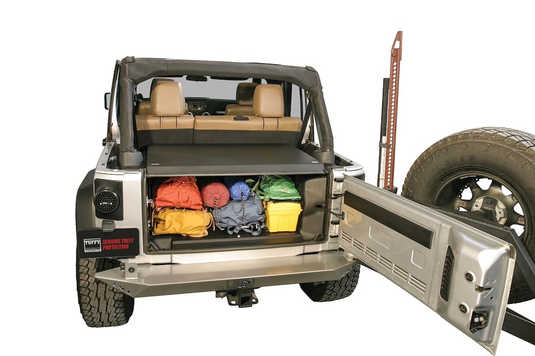Tuffy Sec Cargo Enclosure, Deluxe, Use to Provide Over 20000 Cubic Inches of Lockable Storage Space, Behind Rear Seat – 326-01
