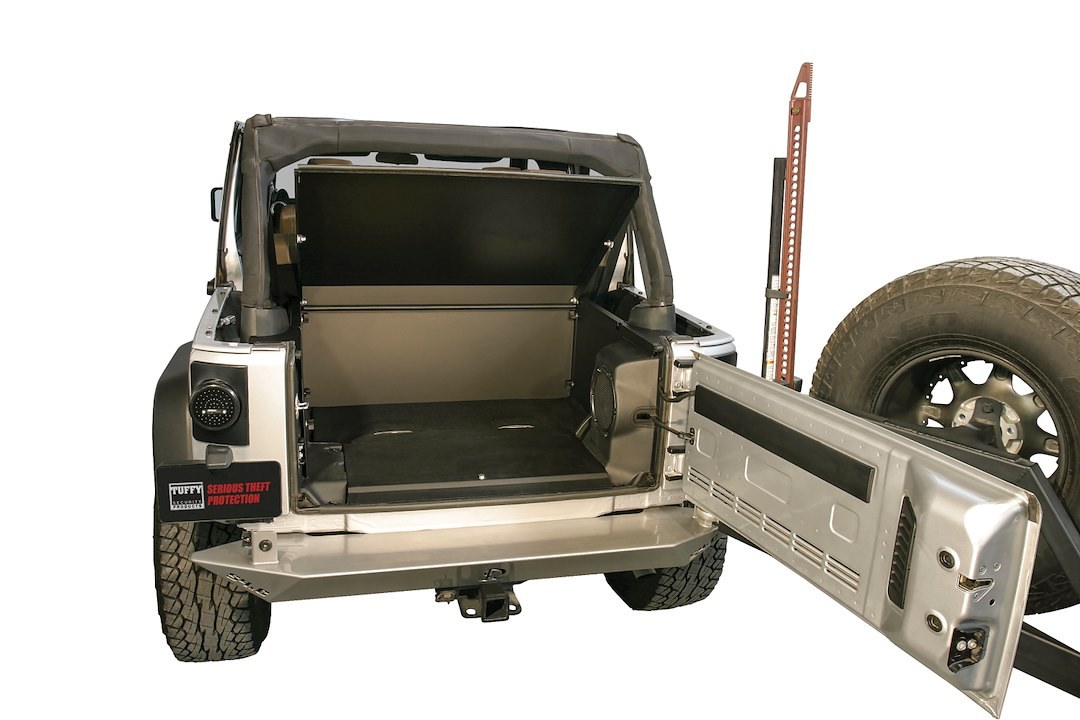 Tuffy Sec Cargo Enclosure, Deluxe, Use to Provide Over 20000 Cubic Inches of Lockable Storage Space, Behind Rear Seat – 326-01