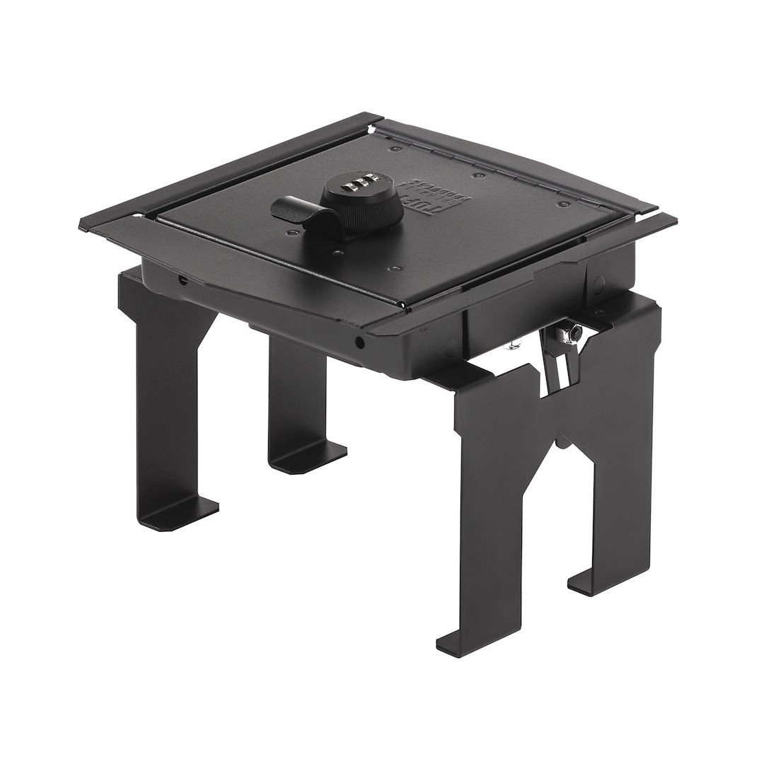 Tuffy Sec Console Security Insert, Unlocks with Three Digit Combination Lock, Powder Coated, Textured Black, Steel – 348-01-A