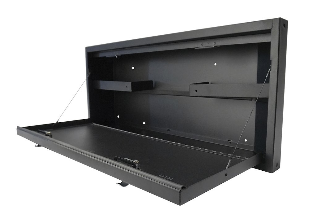 Tuffy Sec Cargo Organizer, Tailgate, Security Lockbox, 33.6 Inch Length X 14-1/2 Inch Width X 6 Inch Height, Black Powder Coated Steel – 349-01