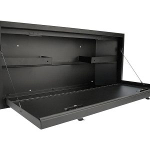 Tuffy Sec Cargo Organizer, Tailgate, Security Lockbox, 33.6 Inch Length X 14-1/2 Inch Width X 6 Inch Height, Black Powder Coated Steel – 349-01