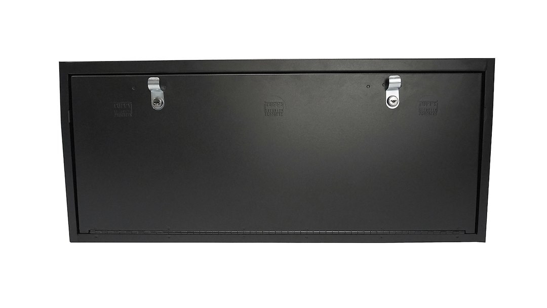 Tuffy Sec Cargo Organizer, Tailgate, Security Lockbox, 33.6 Inch Length X 14-1/2 Inch Width X 6 Inch Height, Black Powder Coated Steel – 349-01