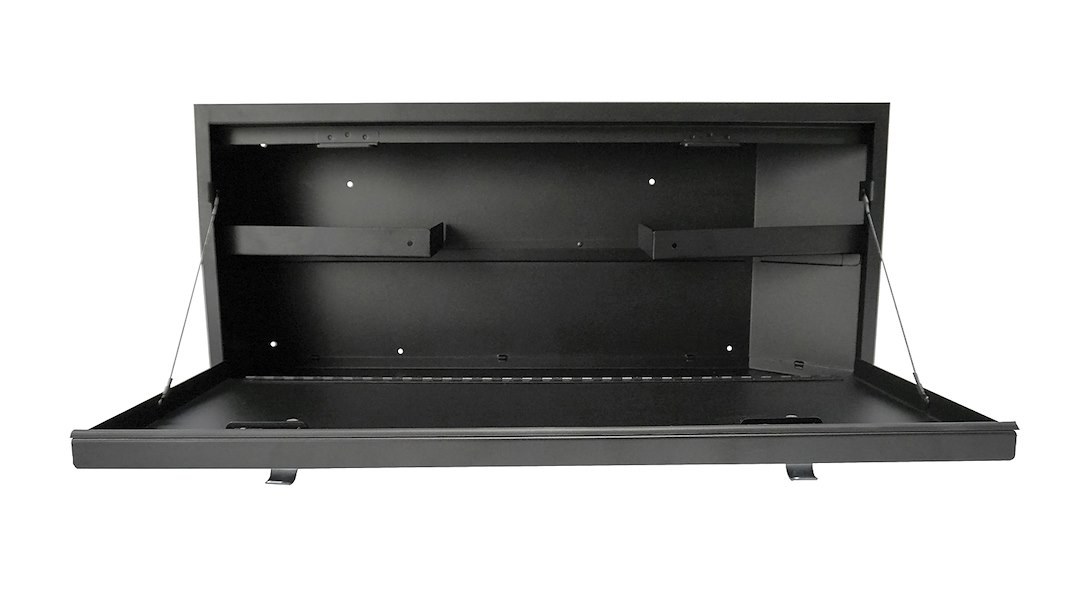 Tuffy Sec Cargo Organizer, Tailgate, Security Lockbox, 33.6 Inch Length X 14-1/2 Inch Width X 6 Inch Height, Black Powder Coated Steel – 349-01