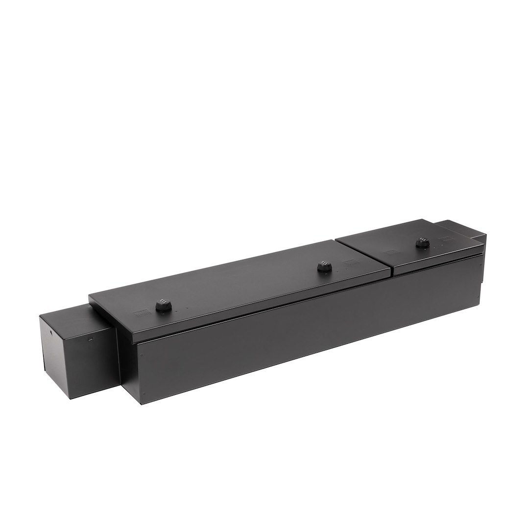 Tuffy Sec Under Seat Storage Unit, Under Rear Seat, Two Compartment Security Lockbox, 11 Inch Length X 51 Inch Width X 7-1/2 Inch Height – 353-01-A