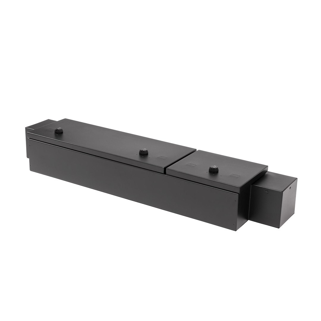 Tuffy Sec Under Seat Storage Unit, Under Rear Seat, Two Compartment Security Lockbox, 11 Inch Length X 51 Inch Width X 7-1/2 Inch Height – 353-01-A
