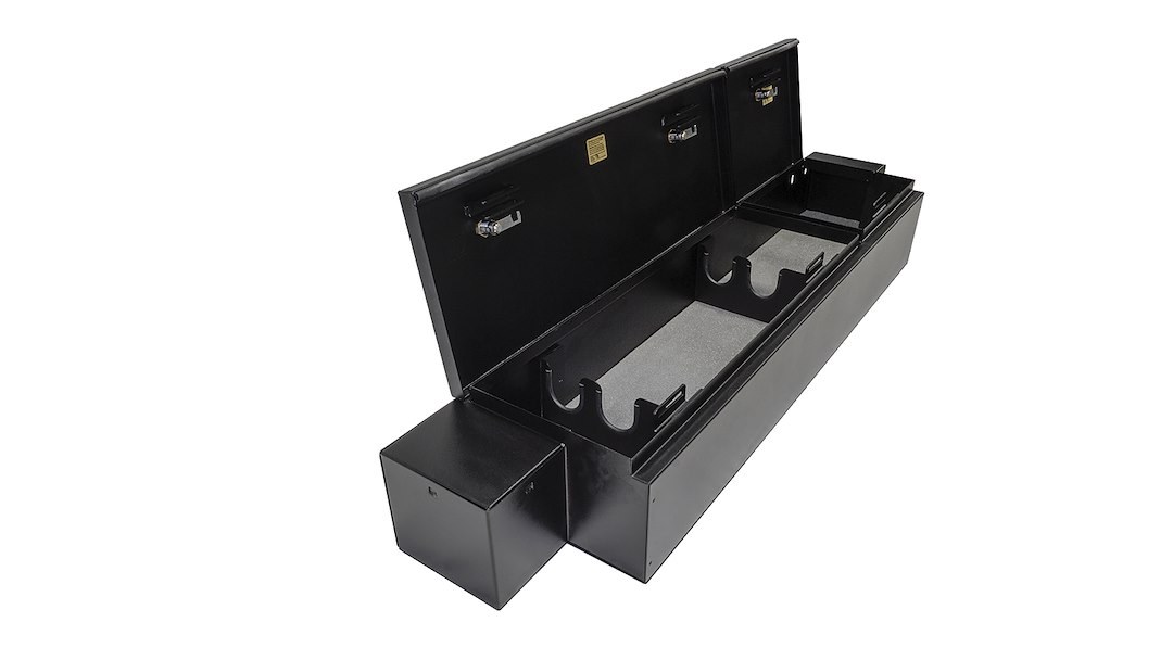 Tuffy Sec Under Seat Storage Unit, Under Rear Seat, Two Compartment Security Lockbox, 11 Inch Length X 51 Inch Width X 7-1/2 Inch Height – 353-01-A