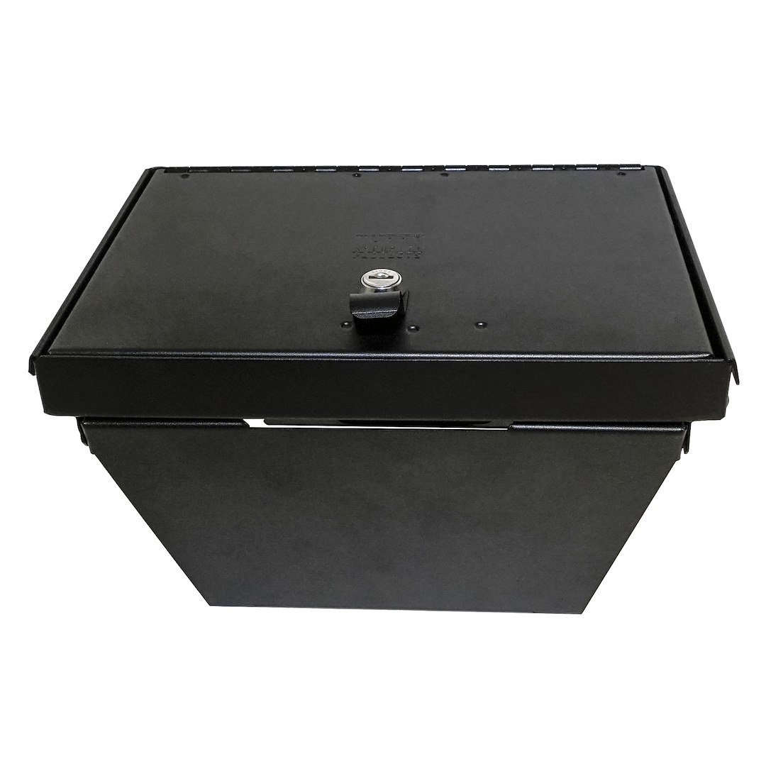 Tuffy Sec Console Security Insert, With Standard Key Lock, Powder Coat, Black, Steel – 356-01