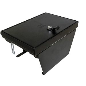 Tuffy Sec Console Security Insert, With Standard Key Lock, Powder Coat, Black, Steel – 356-01