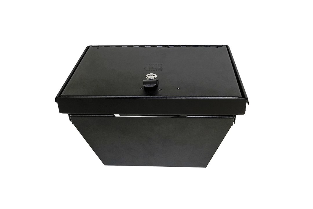 Tuffy Sec Console Security Insert, With Standard Key Lock, Powder Coat, Black, Steel – 356-01