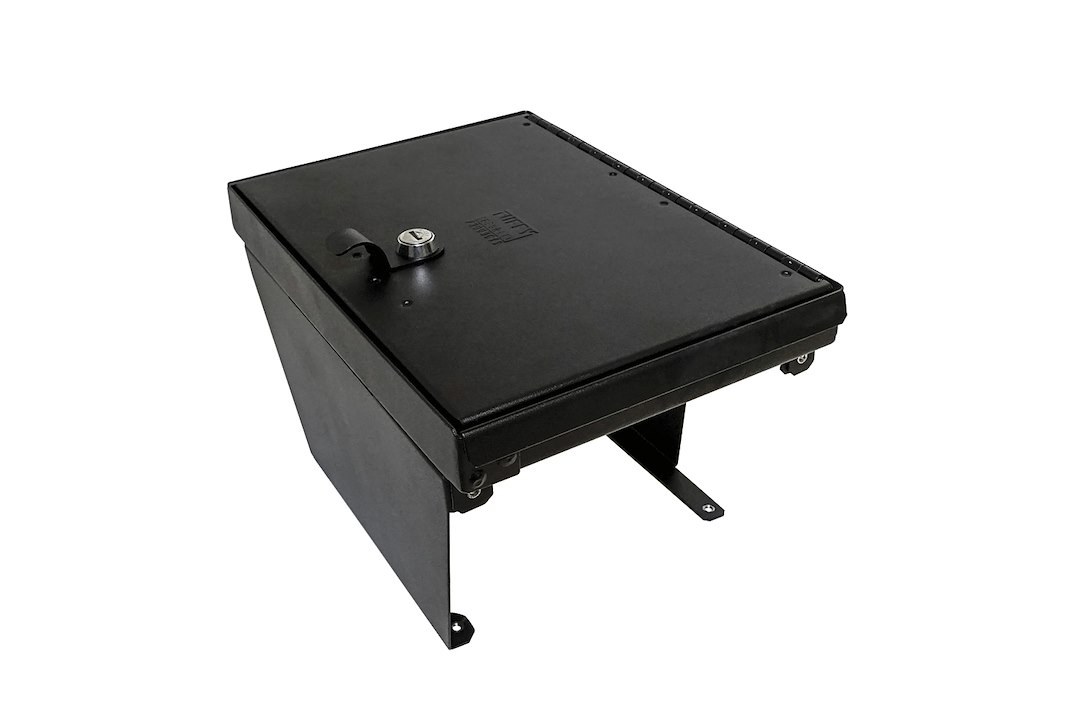 Tuffy Sec Console Security Insert, With Standard Key Lock, Powder Coat, Black, Steel – 356-01