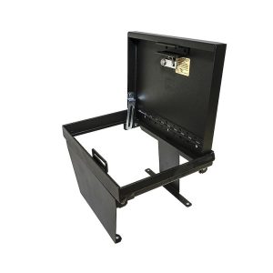 Tuffy Sec Console Security Insert, With Standard Key Lock, Powder Coat, Black, Steel – 356-01