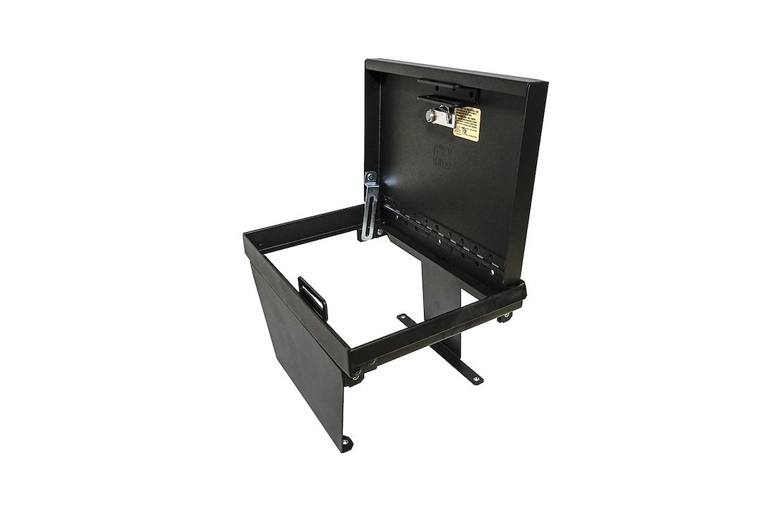 Tuffy Sec Console Security Insert, With Standard Key Lock, Powder Coat, Black, Steel – 356-01