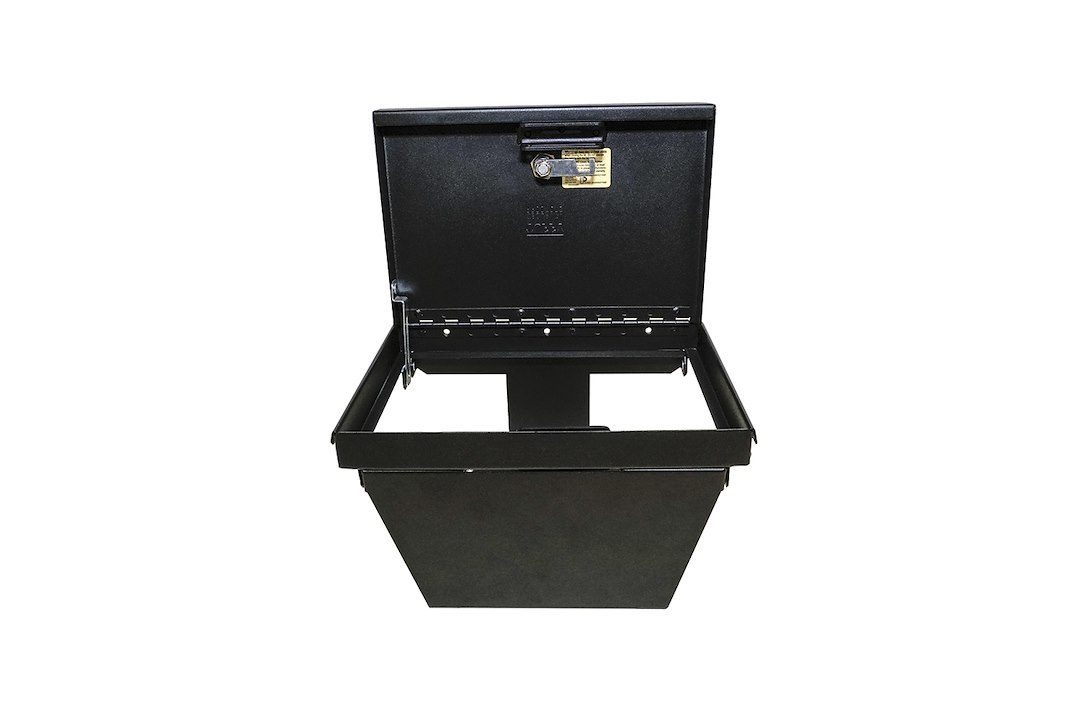 Tuffy Sec Console Security Insert, With Standard Key Lock, Powder Coat, Black, Steel – 356-01