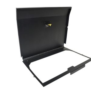 Tuffy Sec Storage Compartment Lid, Floor Mount, Pry-Guard Three Digit Combination Locking System, Powder Coated, Textured Black, Steel – 358-01-A