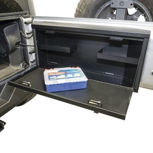 Tuffy Sec Cargo Organizer, Tailgate, 14 Inch Height X 30-1/2 Inch Width X 6 Inch Depth, Black Powder Coated Steel – 359-01
