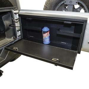 Tuffy Sec Cargo Organizer, Tailgate, 14 Inch Height X 30-1/2 Inch Width X 6 Inch Depth, Black Powder Coated Steel – 359-01