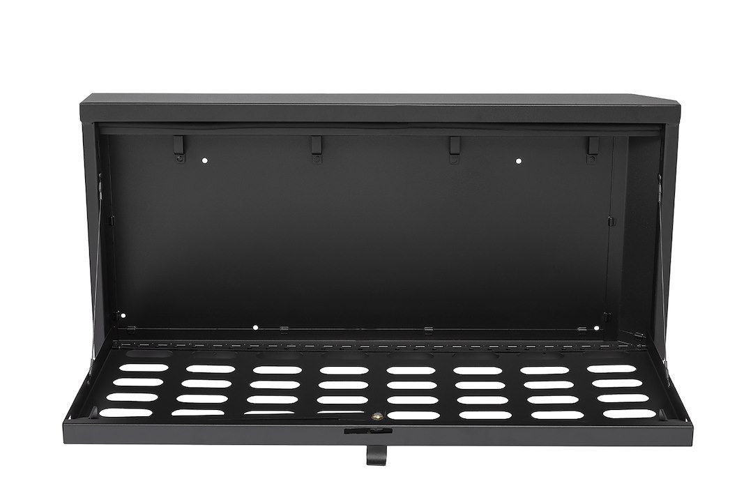 Tuffy Sec Cargo Organizer, Tailgate, Single Compartment, Black, Steel, With Molle Grid Integrated Lid, With Mounting Hardware – 365-01