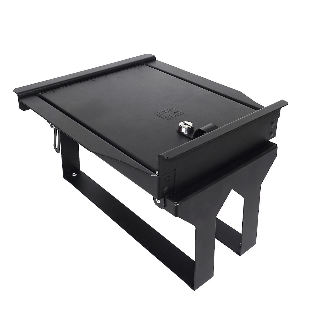 Tuffy Sec Console Security Insert, With Standard Key Lock, Powder Coat, Black, Steel – 376-01