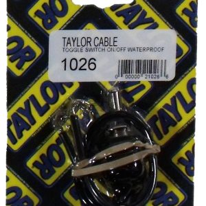 Taylor Cable Multi Purpose Switch, Toggle, 1 Pole/ Single Throw, Waterproof Sealed, 8 Inch Length, With Wire Leads – 1026