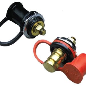 Taylor Cable Battery Remote Jumper Terminal, Brass Connection with PVC Insulated Plastic Cap – 21504