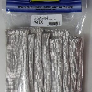 Taylor Cable Spark Plug Boot Heat Sleeve, Set of 8, Silver – 2418