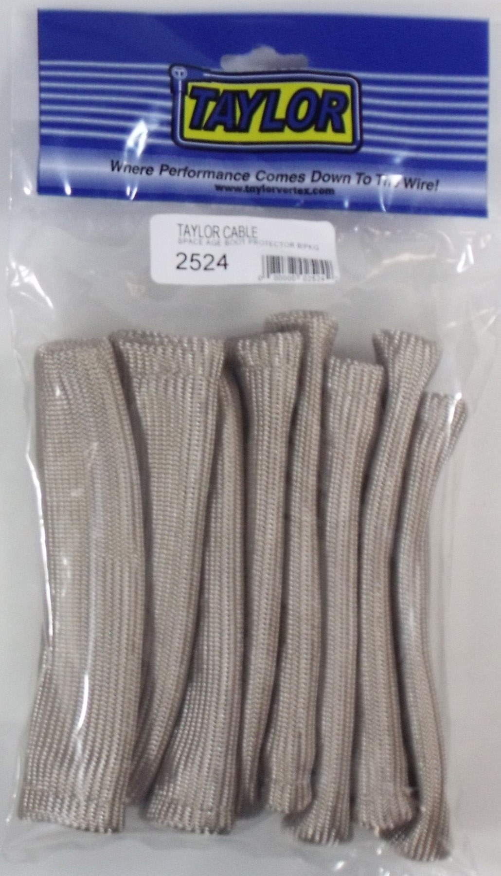 Taylor Cable Spark Plug Boot Heat Sleeve, Set of 8, Silver – 2524