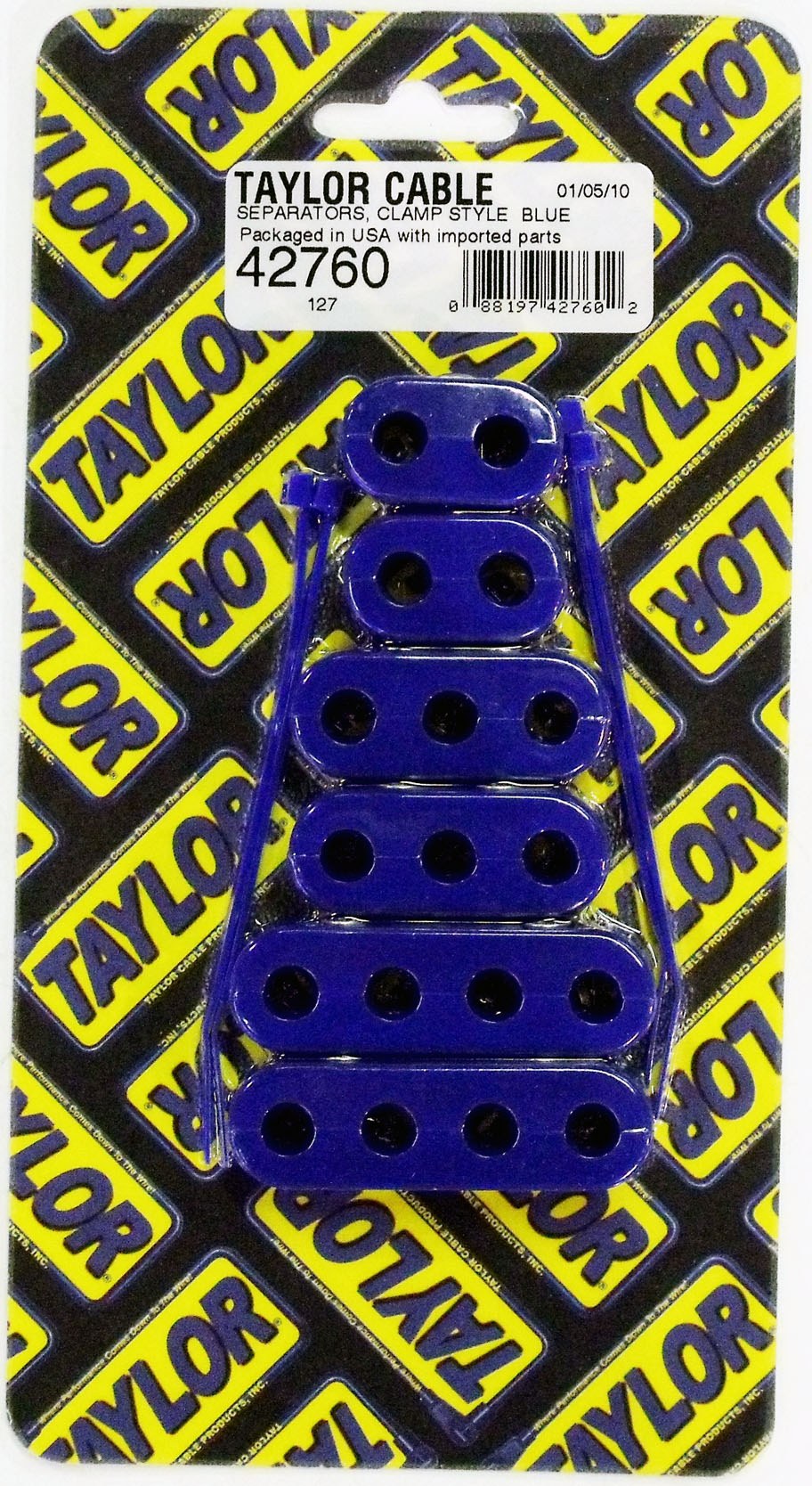 Taylor Cable Spark Plug Wire Separator, 7-8 Millimeter Spark Plug Wire, Blue, Nylon – 42760