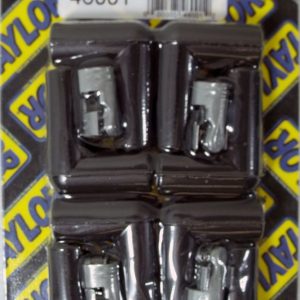 Taylor Cable Spark Plug Boot, 90 Degree, 8 Millimeter Wire Size, With Terminal, Black Silicone, Set of 8 – 46001