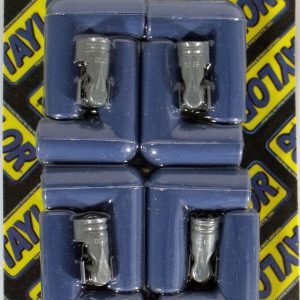 Taylor Cable Spark Plug Boot, 90 Degree, 8 Millimeter Wire Size, With Terminal, Blue Silicone, Set of 8 – 46061