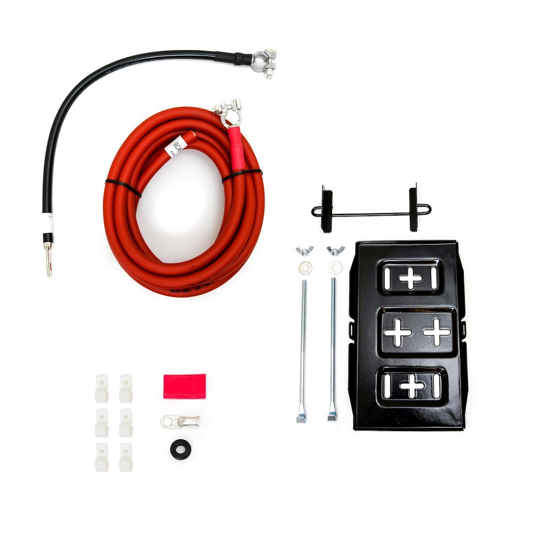 Taylor Cable Battery Relocation Kit, 3/8 Inch J Bolts and Hold Down with Installation Hardware – 48010