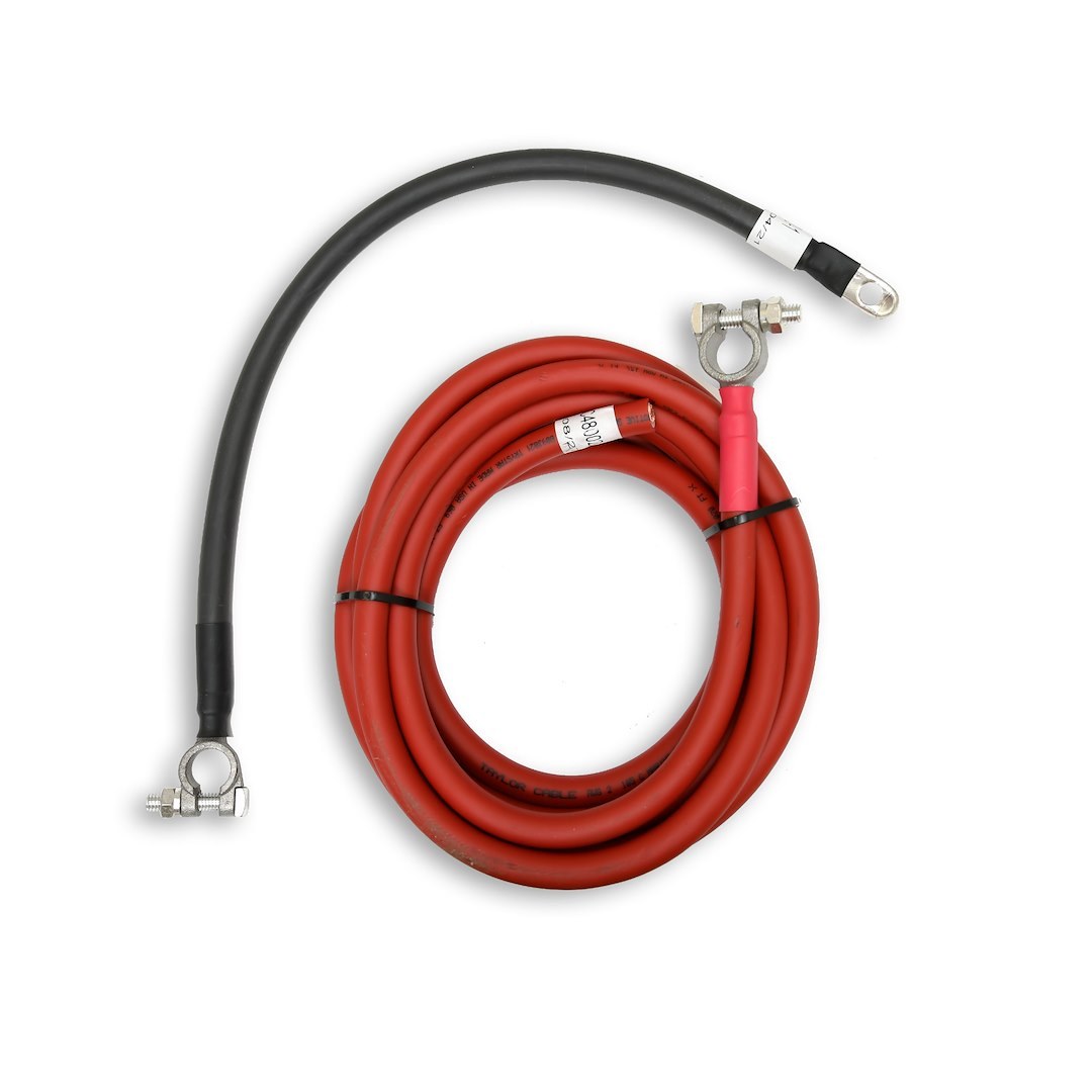 Taylor Cable Battery Relocation Kit, 13 1/2 Inch Length X 9 1/2 Inch Width X 10 Inch Height, 16 Foot Positive/ 20 Inch Negative 2 Gauge Cables – 48101