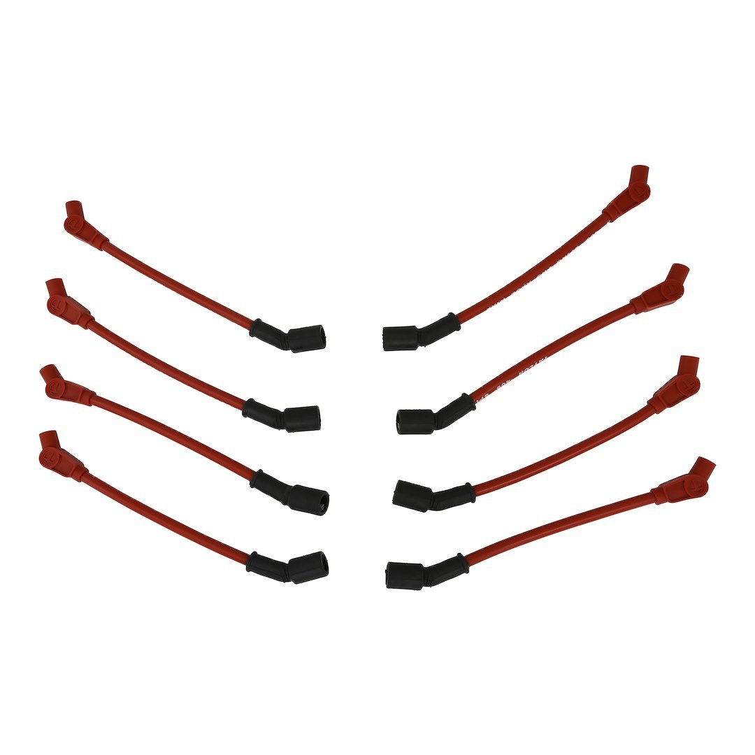 Taylor Cable Spark Plug Wire Set, 409 Race Pro, Pre Assembled, Race Style for Truck Ls Motor with Headers, Red, 10.4 Millimeter Diameter – 79214