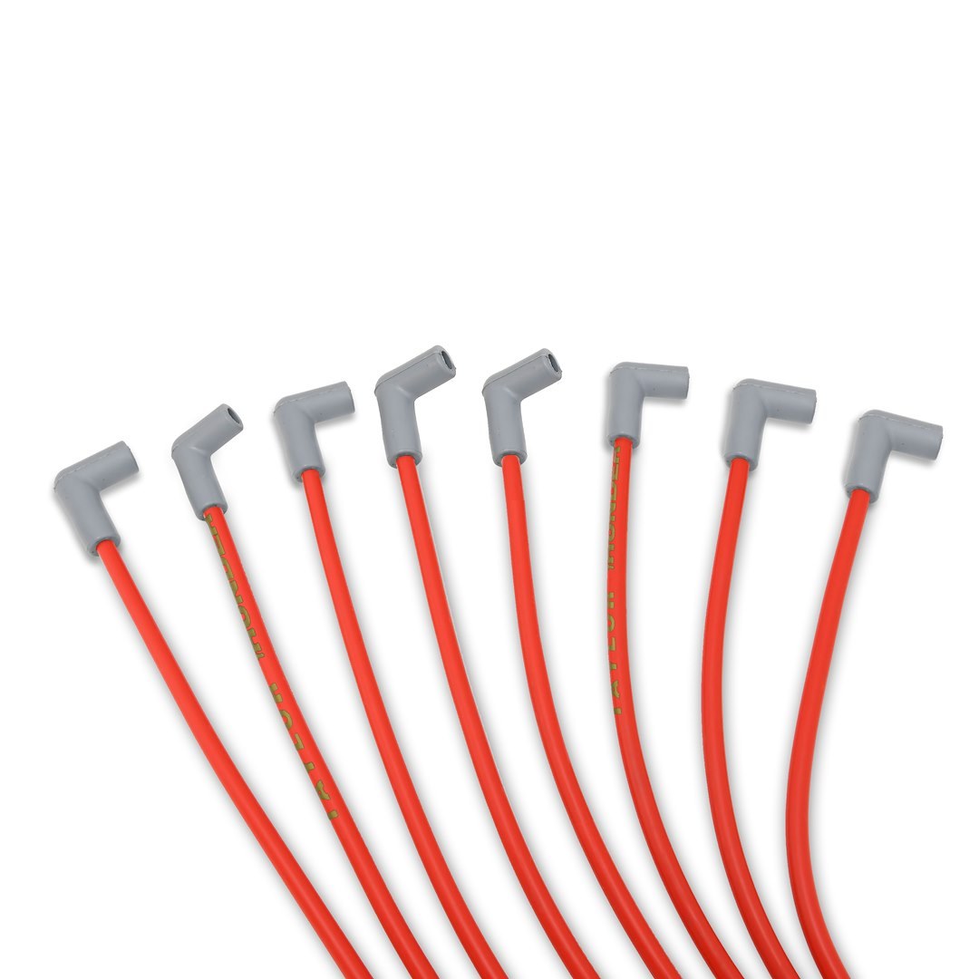 Taylor Cable Spark Plug Wire Set, Thundervolt 8.2 Custom Fit, Pre Assembled, Red, 8.2 Millimeter Diameter, Zimplex Silicone – 82241