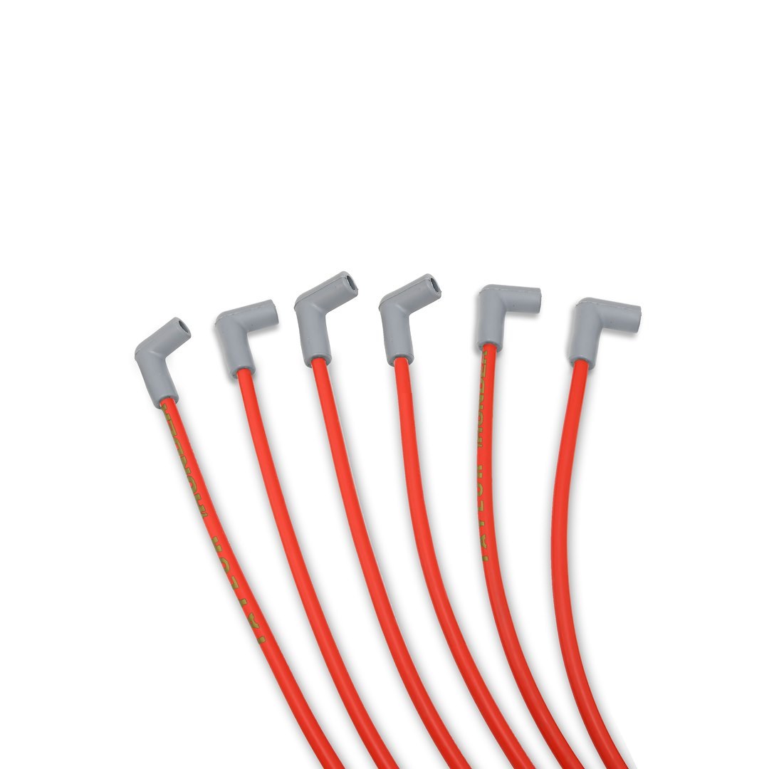 Taylor Cable Spark Plug Wire Set, Thundervolt 8.2 Custom Fit, Pre Assembled, Red, 8.2 Millimeter Diameter, Zimplex Silicone – 82248