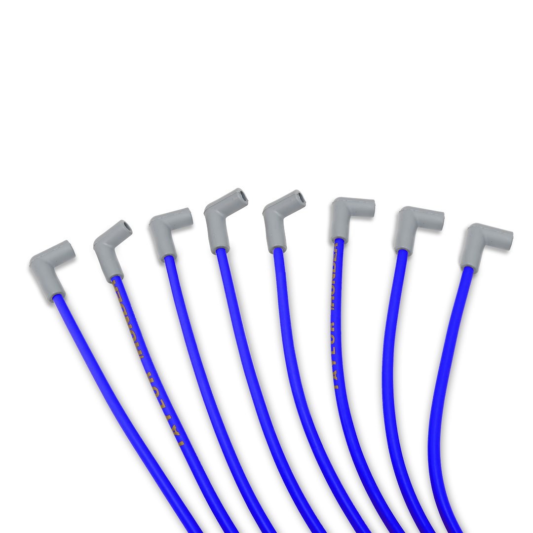 Taylor Cable Spark Plug Wire Set, Thundervolt 8.2 Custom Fit, Pre Assembled, Blue, 8.2 Millimeter Diameter, Zimplex Silicone – 82644