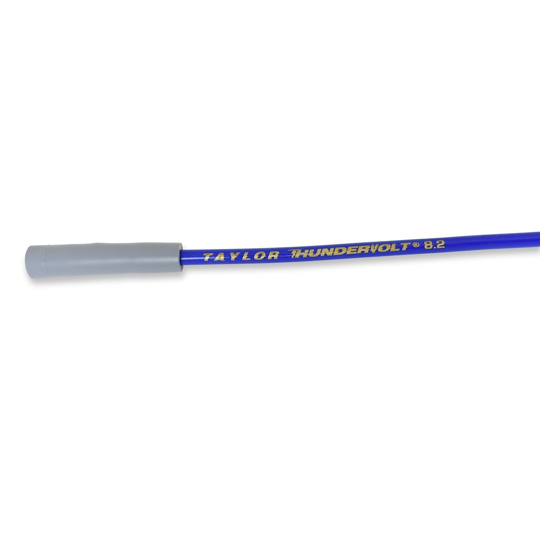 Taylor Cable Spark Plug Wire Set, Thundervolt 8.2 Universal, Unassembled, Blue, 8.2 Millimeter Diameter, Zimplex Silicone – 83655