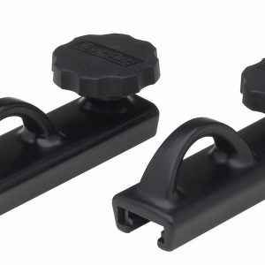 Trac Rac Tie Down Anchor, Mounts to Tracrac ™ Base Rails, Black, Aluminum, Set of 2 – 25100